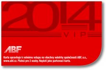 5x VIP karta pro dvě osoby na v&scaron;echny veletrhy poř&aacute;dan&eacute; firmou ABF v roce 2016