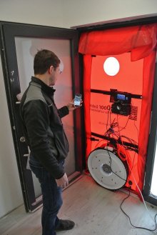 Blower door test<br />