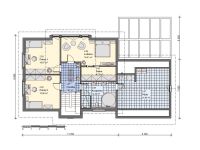 půdorys dřevostavby 2.NP