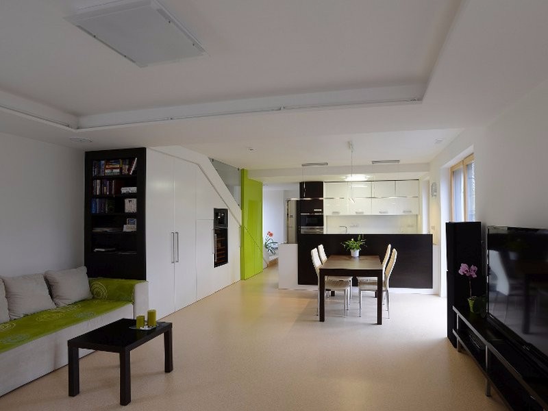 zkušenosti s dřevostavbou interiér