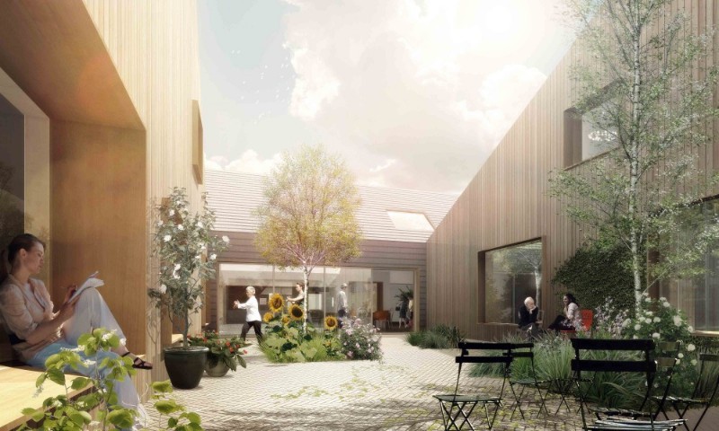 Cancer Counseling Center, D&aacute;nsko, atrium