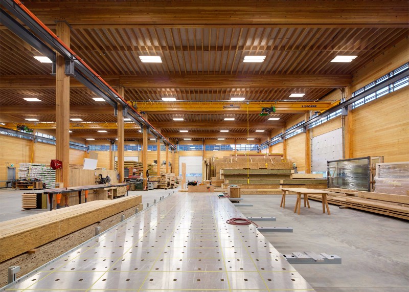 továrna - dřevostavba - interiér 2