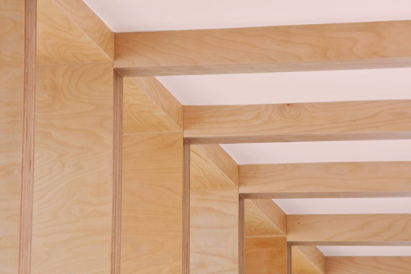 přístavba dřevostavba překližka - int detail 2