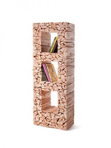 dřevěn&aacute; klnihovna pecl