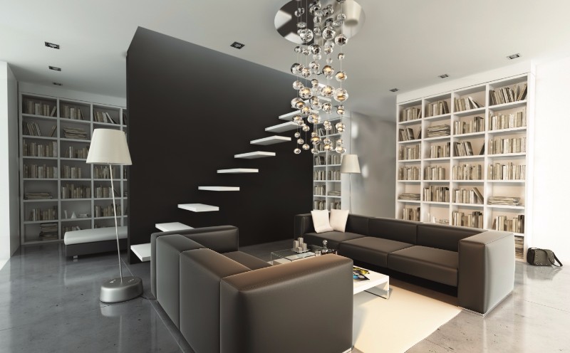 interiér - elegantní černá