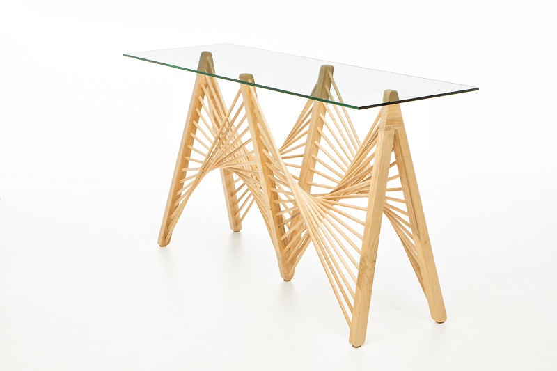 dřevěn&yacute; stůl Geo Console