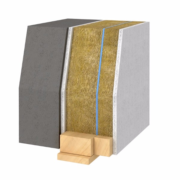 Skladba stěny s izolační předstěnou - šedý polystyren