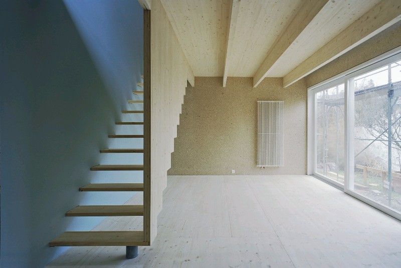 CLT panely - interiér domu