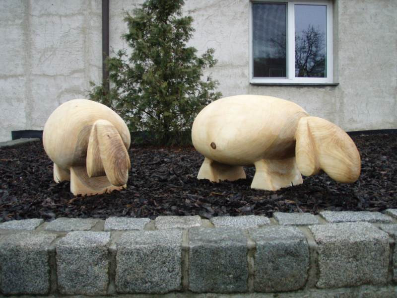 dřevěná prasátka