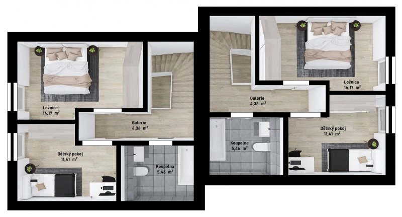 DrevoaStavby.cz | Haas Fertigbau DUO dvojdomy