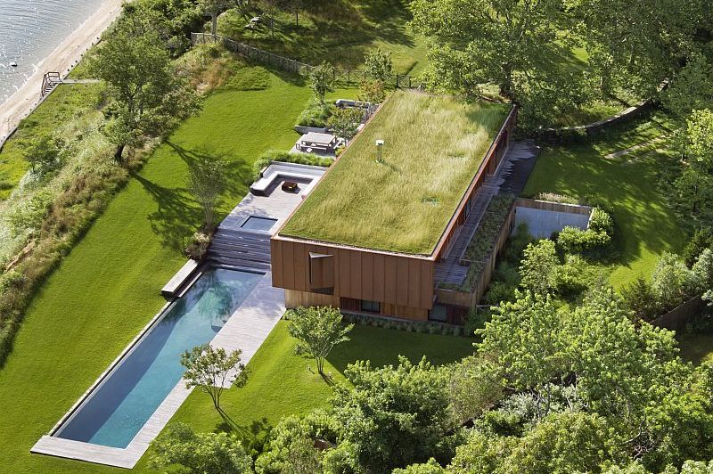 Americká dřevostavba Peconic House Hampton Bays New York