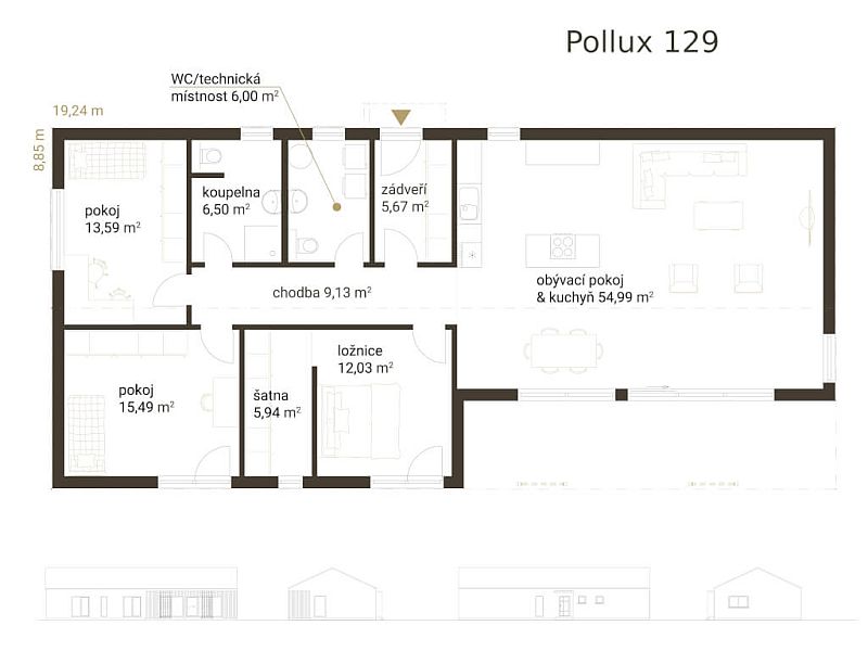 Projekt-typovy-dum-Pollux-129-pudorys