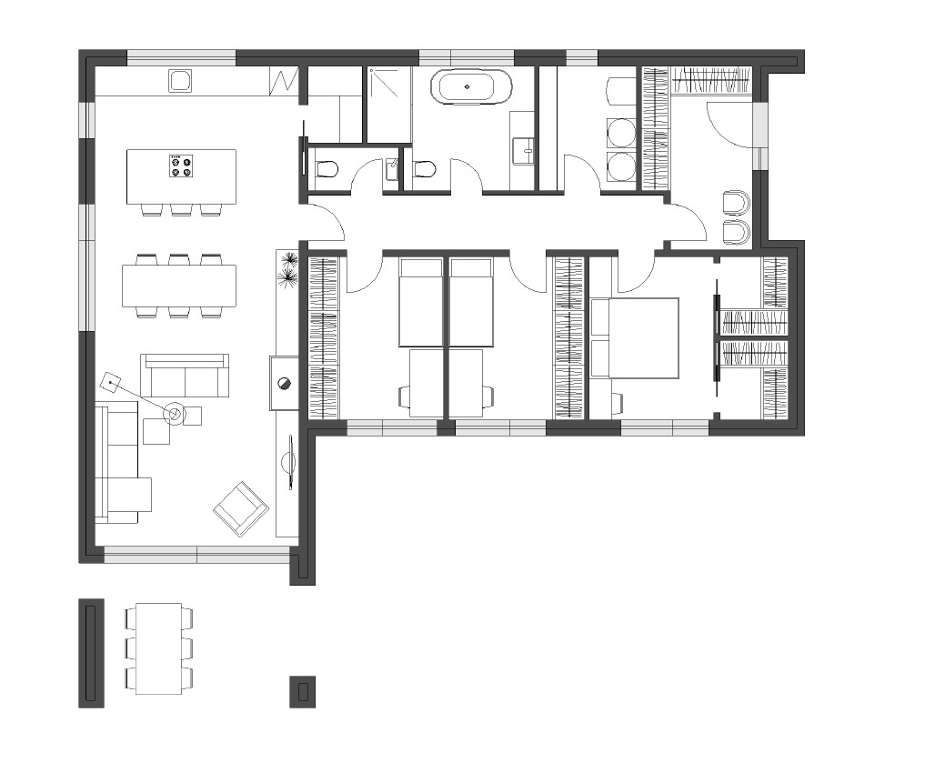 DrevoaStavby.cz Vizuálně působivá dřevostavba LUCERN DrevoaStavby.cz Vizuálně působivá dřevostavba LUCERN půdorys