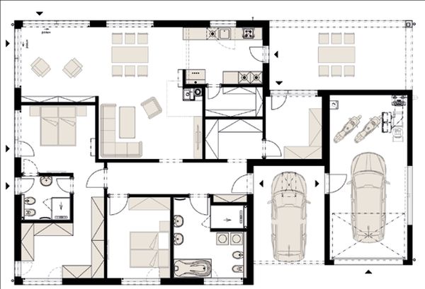 DrevoaStavby.cz | V dřevostavbě se lépe dýchá (půdorys) DrevoaStavby.cz | V dřevostavbě se lépe dýchá (půdorys)