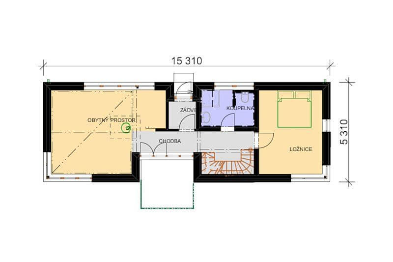 moderni-drevostavba-Ceska-Kanada-pudorys-1NP