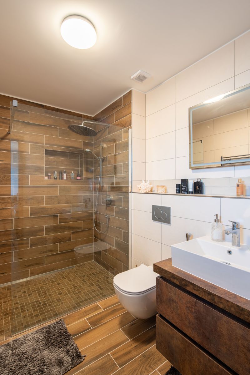 DrevoaStavby.cz Elegantní dřevostavba na kouzelném místě s geniem loci DrevoaStavby.cz Elegantní dřevostavba na kouzelném místě s geniem loci koupelna