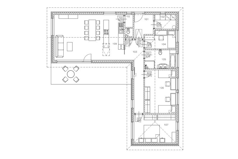 DrevoaStavby.cz Přízemní sendvičová dřevostavba Dřevo-House DrevoaStavby.cz Přízemní sendvičová dřevostavba Dřevo-House