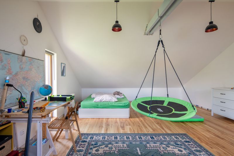 DrevoaStavby.cz Modulární dřevostavba mezi jabloněmi DrevoaStavby.cz Modulární dřevostavba mezi jabloněmi dětský pokoj