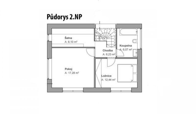 pasivni-dum-cernosice-pudorys-2np