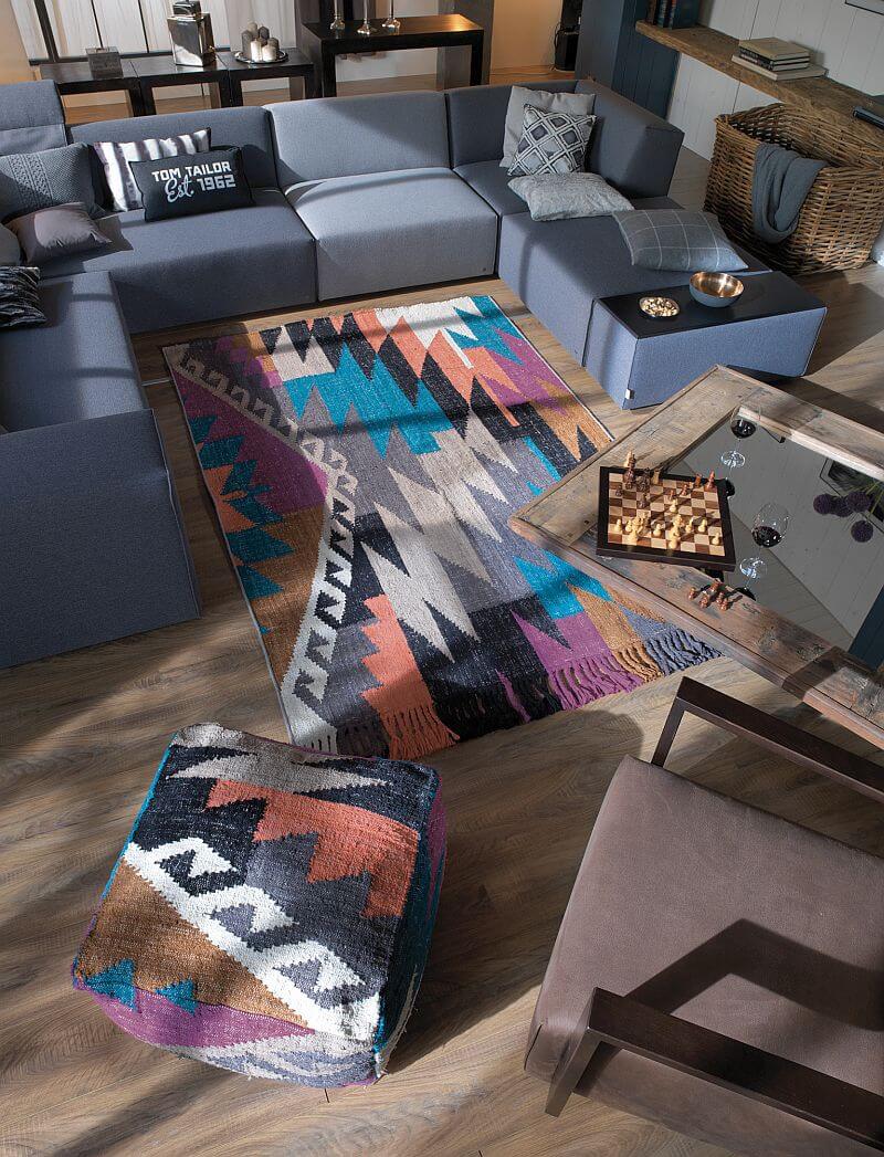 serial-textilii-koberec-ELEMENTS Sofasystem  FUNKY KELIM Teppich