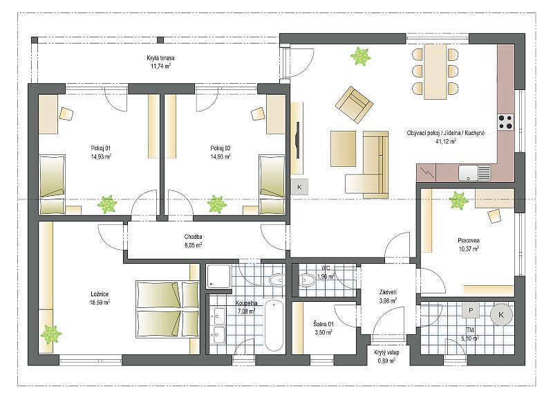 1-drevostavba-bungalov-line-grande-pudorys