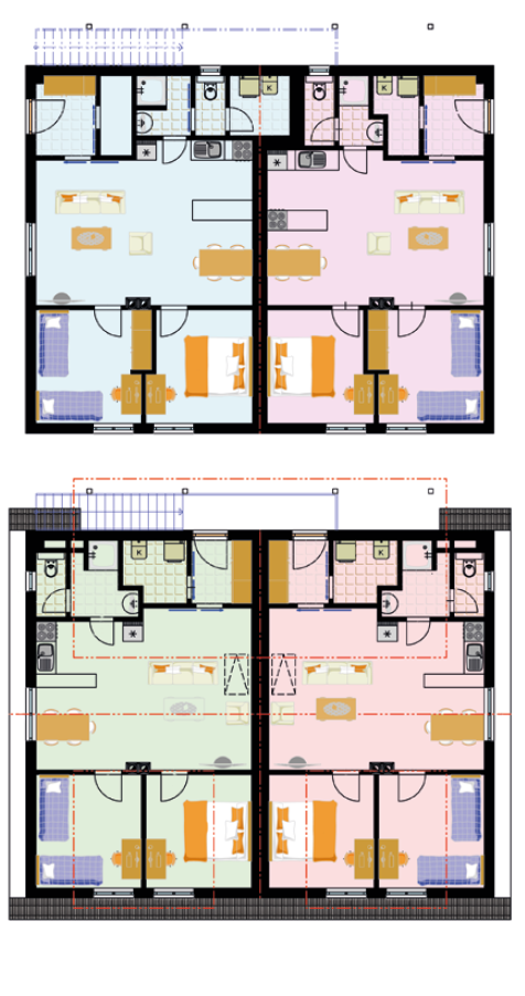 bytove-domy-ATRIUM-pudorysy
