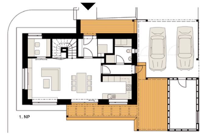 pasivni-drevostavba-pudorys-2NP