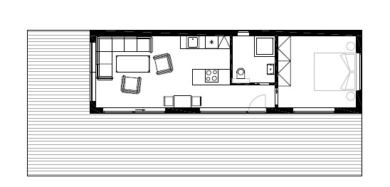 DrevoaStavby.cz Modulární tiny houses Eko modular DrevoaStavby.cz Modulární tiny houses Eko modular_půdorys