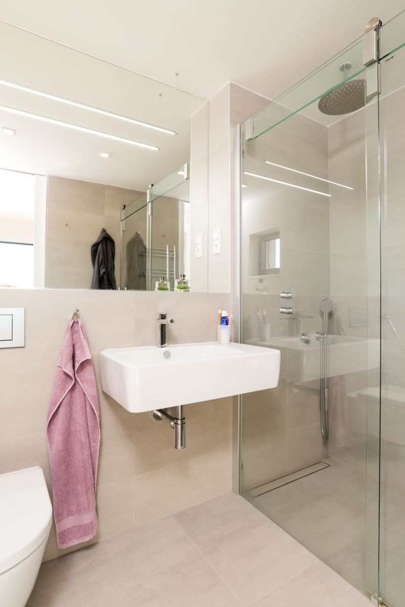 moderní dřevostavba - individuální návrh-koupelna