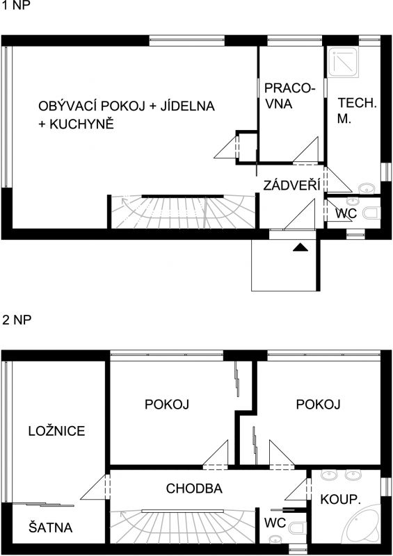 DrevoaStavby-realizace moderní dřevostavby 3AE pudorys