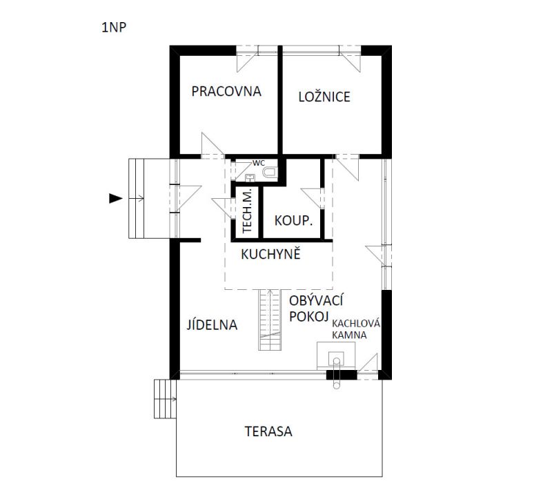 dum-na-brehu-rybnika-pudorys-1NP