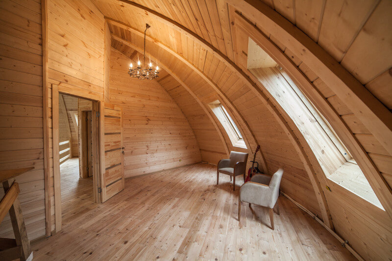 drevostavba-polokoule-chodba