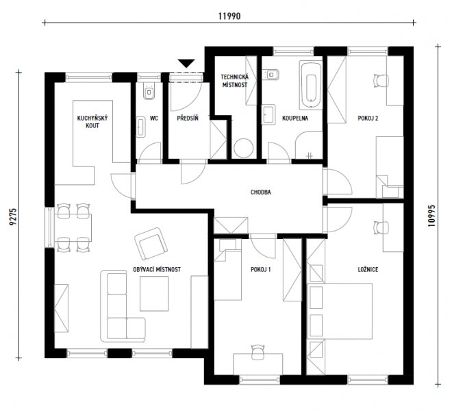 DrevoaStavby.cz | NEMA dřevostavby typový dům Cute DrevoaStavby.cz | NEMA dřevostavby typový dům Cute