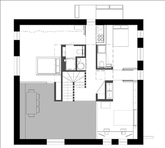 DrevoaStavby.cz | Certifikovaná pasivní dřevostavba půdorys 2NP DrevoaStavby.cz | Certifikovaná pasivní dřevostavba půdorys 2NP
