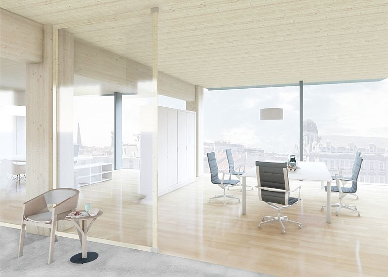 Wooden Island Prague interier