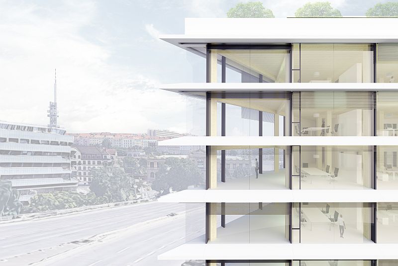 Wooden Island Prague čtyři patra