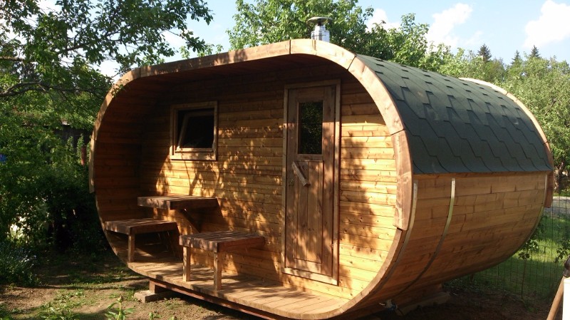 Oval sauna