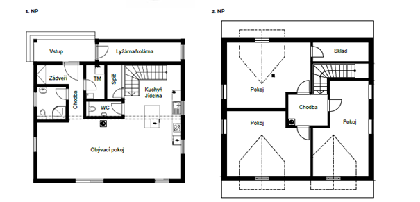 DrevoaStavby.cz Moderní dřevěná chalupa konstrukce KONTIO DrevoaStavby.cz Moderní dřevěná chalupa KONTIO