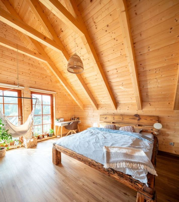 DrevoaStavby.cz Roubenka na louce, kde srnky dávají dobrou noc DrevoaStavby.cz Roubenka na louce, kde srnky dávají dobrou noc ložnice v patře