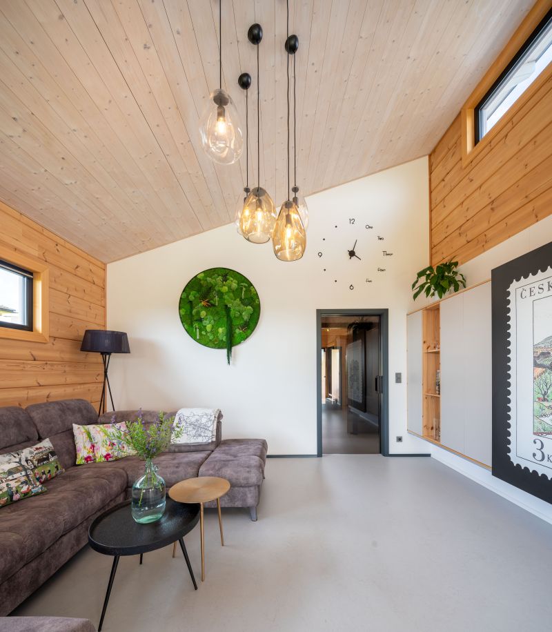 DrevoaStavby.cz Roubenka z lepené finské borovice s dřevěnou fasádou bílé barvy DrevoaStavby.cz Roubenka z lepené finské borovice s dřevěnou fasádou bílé barvy 14