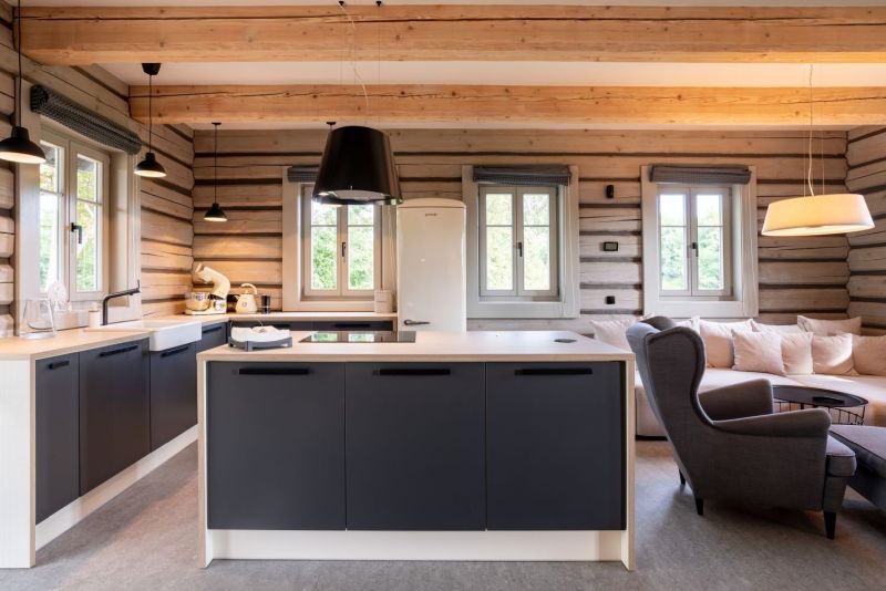 DrevoaStavby.cz | Poloroubenka v CHKO Kokoř&iacute;nsko kuchyň