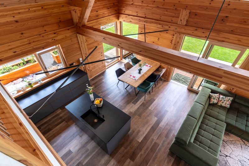 Moderní roubenka OK PYRUS Moderní roubenka těžký dřevěný skelet_OK PYRUS_12