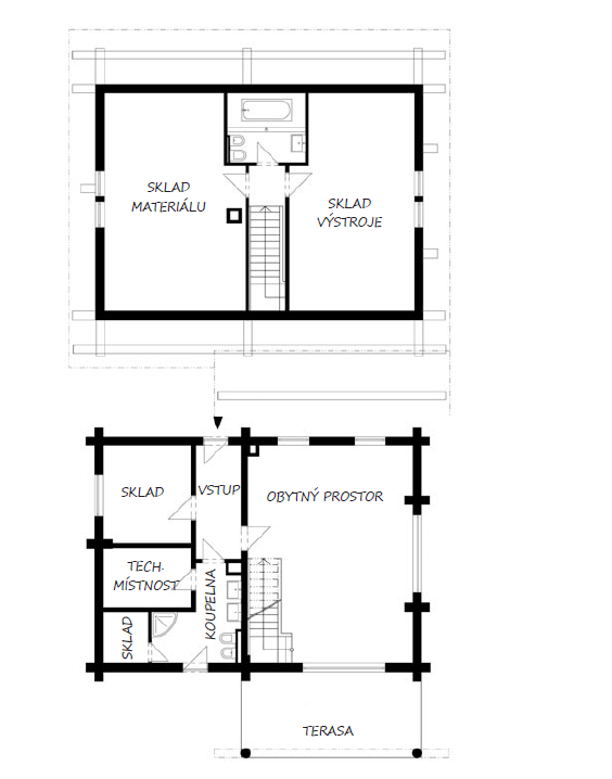 srubovy-ranc-pudorysy