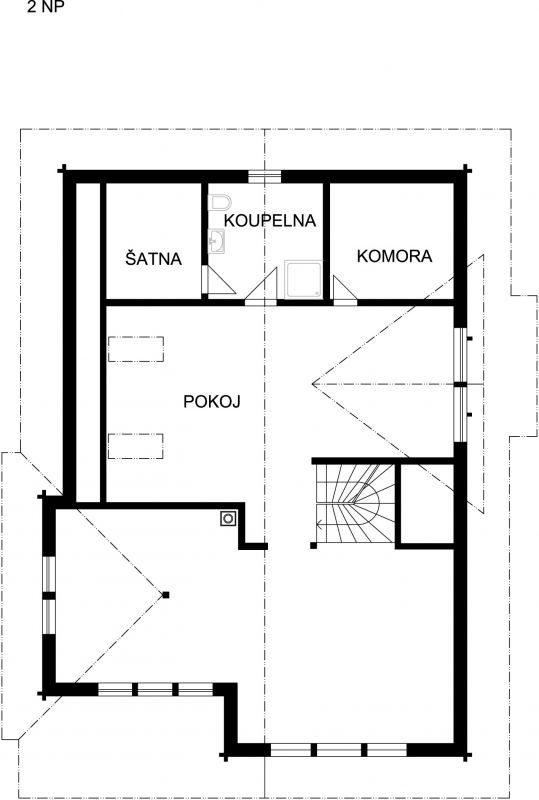 moderni-roubenka-pudorys-2NP