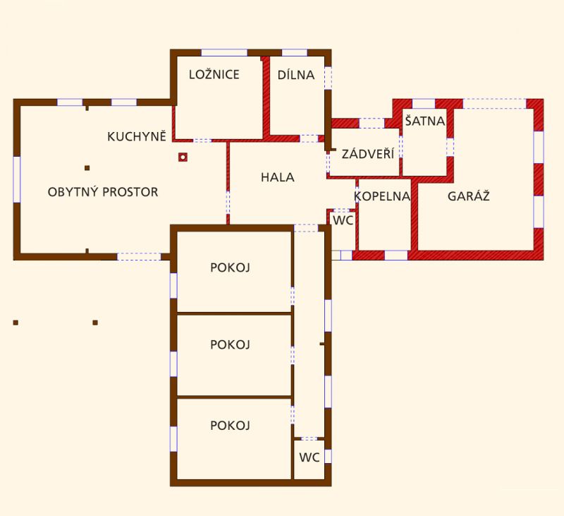 roubenka-BARTOS-pudorys