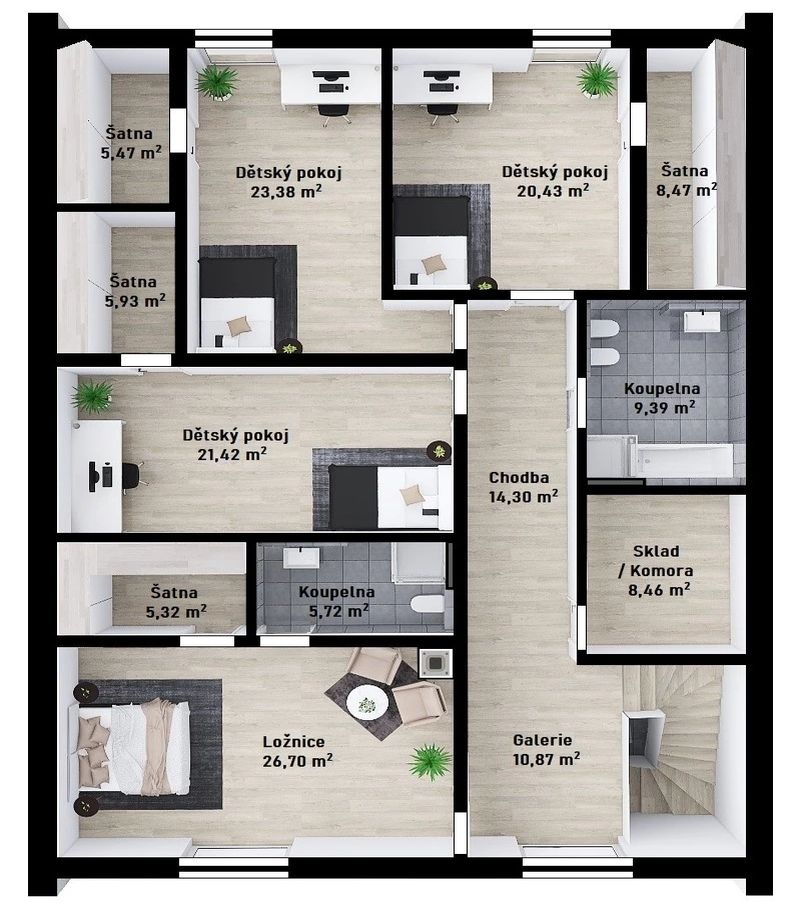 DrevoaStavby.cz | Individuální patrový dům Atyp 1-341 DrevoaStavby.cz | Individuální patrový dům Atyp 1-341