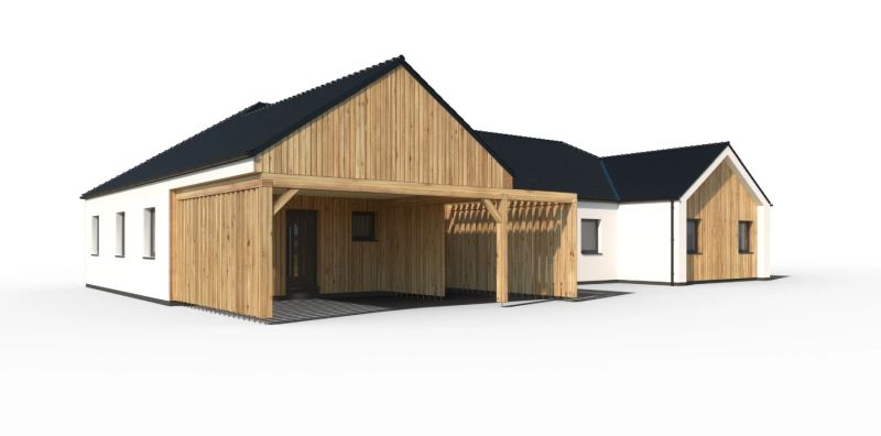 DrevoaStavby.cz | Individuální bungalov Individual 2-287 DrevoaStavby.cz | Individuální bungalov Individual 2-287