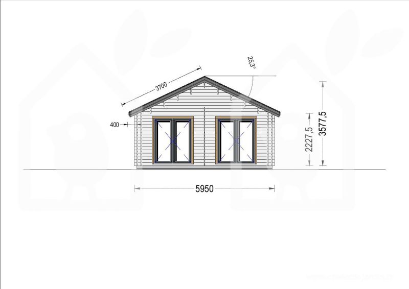 DrevoaStavby.cz | Montovaná dřevěná chata Anica Pineca.cz DrevoaStavby.cz | Montovaná dřevěná chata Anica Pineca.cz