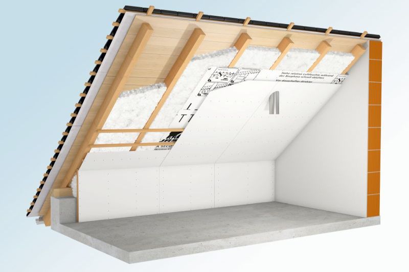 DrevoaStavby.cz | Foukaná izolace Pure Floc aplikace na střeše DrevoaStavby.cz | Foukaná izolace Pure Floc aplikace na střeše