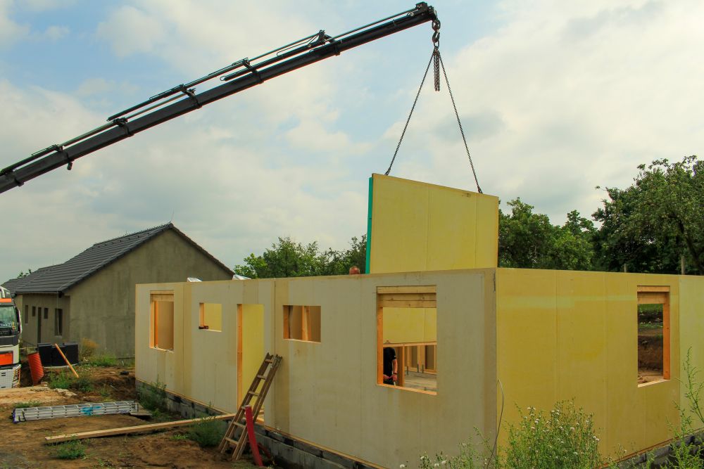 Výstavba developersk&eacute;ho projektu dřevostaveb | DOMY Lešany, Smart stavby